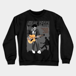 Chuck Berry cartoon Crewneck Sweatshirt